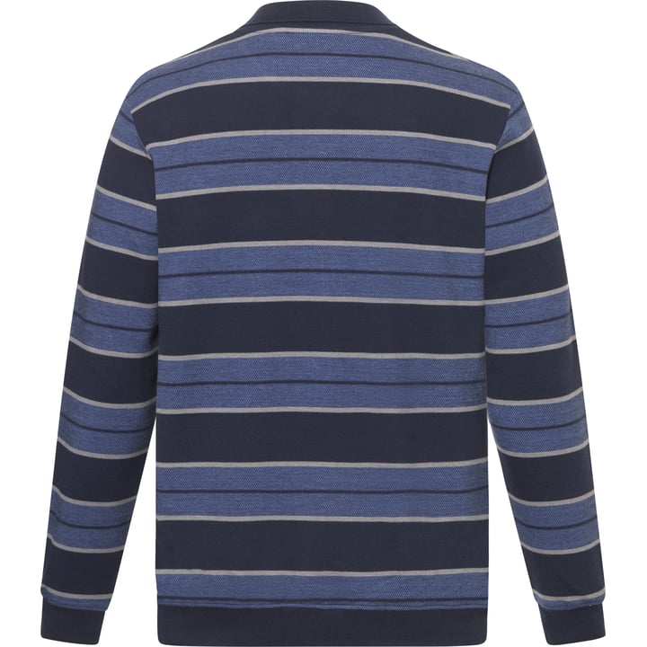 Sweater med knapper stribet brystlomme Chris Cayne blå