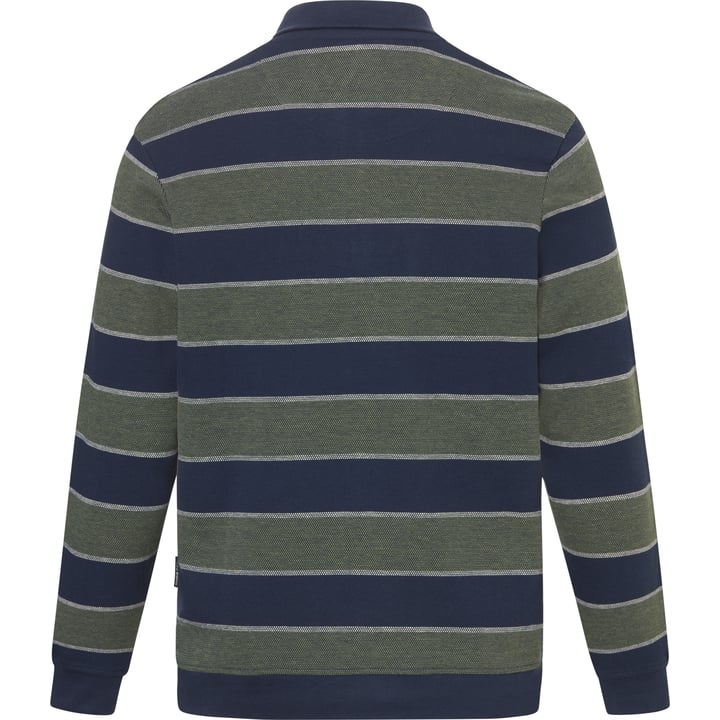 Sweater med lynlås stribet brystlomme Chris Cayne Grøn
