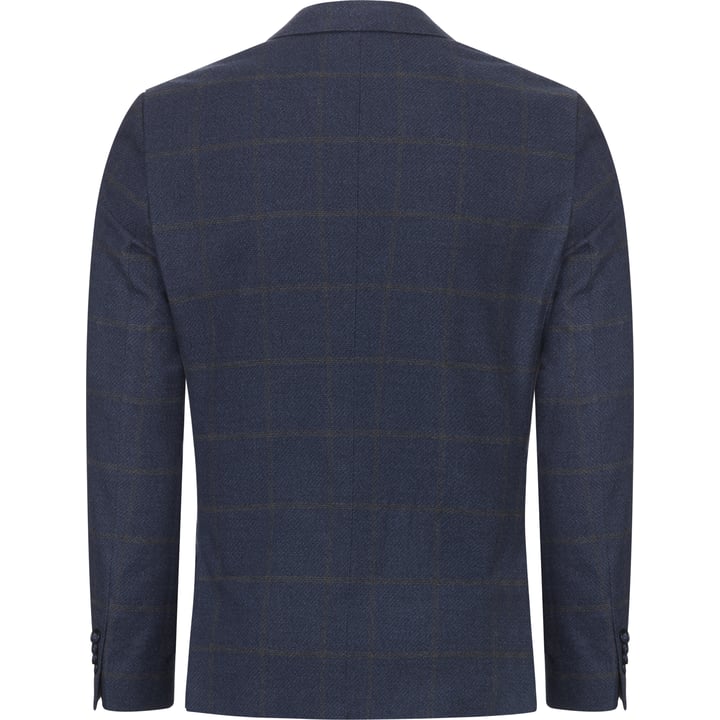 Blazer bomuld meleret ternet Weis blå